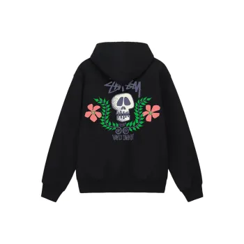 Stussy Skull Crest Zip Hoodie