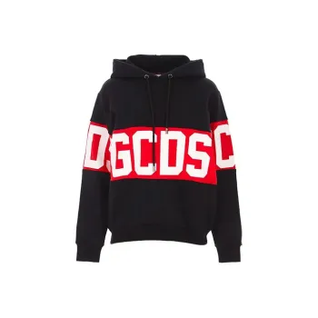 GCDS Logo print Cotton Hoodie