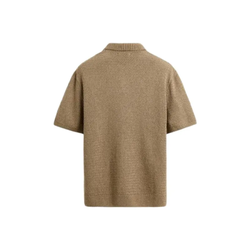 ZARA Polo Shirts Men Tan-1