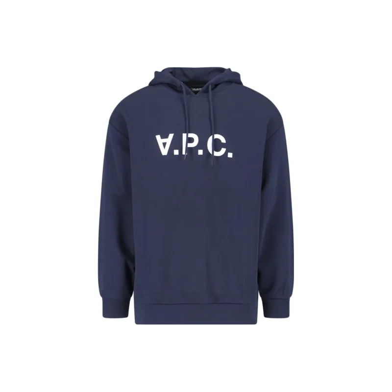 A.P.C Logo Printed Drawstring Hoodie-0