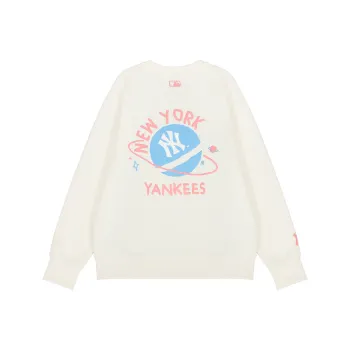 MLB New York Yankees Sweatshirts Unisex Cream White