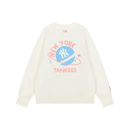 MLB New York Yankees Sweatshirts Unisex Cream White
