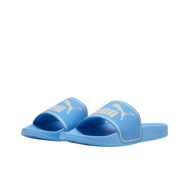 PUMA Leadcat 2.0 Slip Resistant Odor Resistant Slide Slippers Men's Team Light Blue High Mountain Snow-1