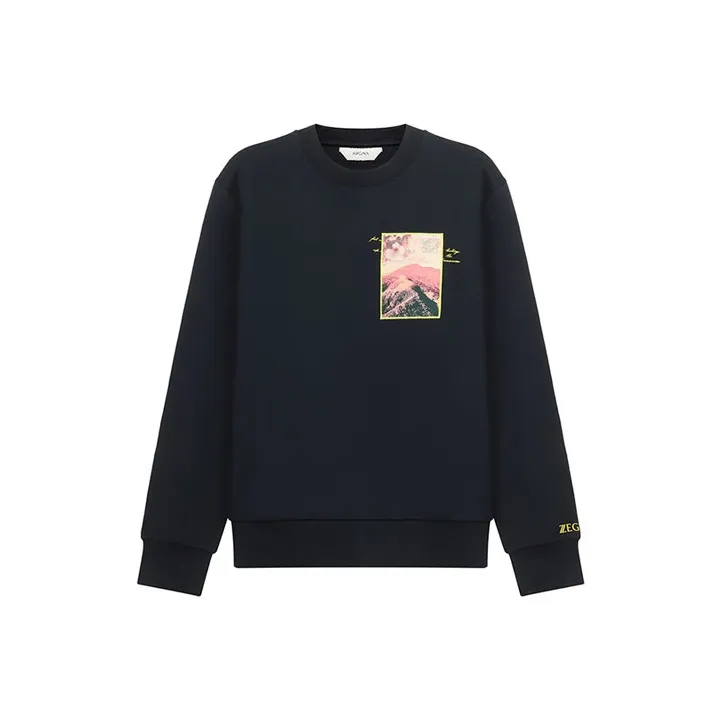 Zzegna Sweatshirts Men Dark Blue-0