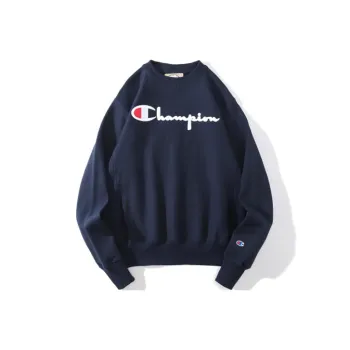 Champion Sweatshirt US Version Unisex Navy Blue