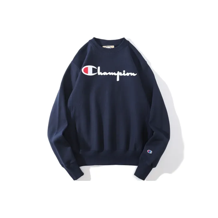Champion Sweatshirt US Version Unisex Navy Blue-0
