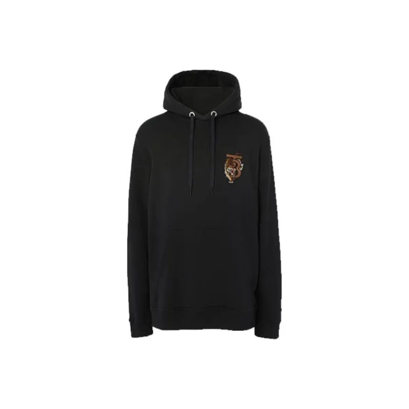 Burberry Tiger Graphic Cotton Hoodie-0