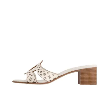 LOUIS VUITTON Isola Slide Slippers 4.5cm Women's Beige