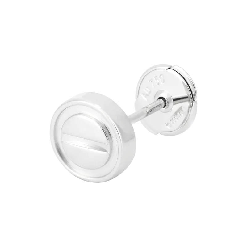 CARTIER 18K White Gold Stud Earrings Unisex-0