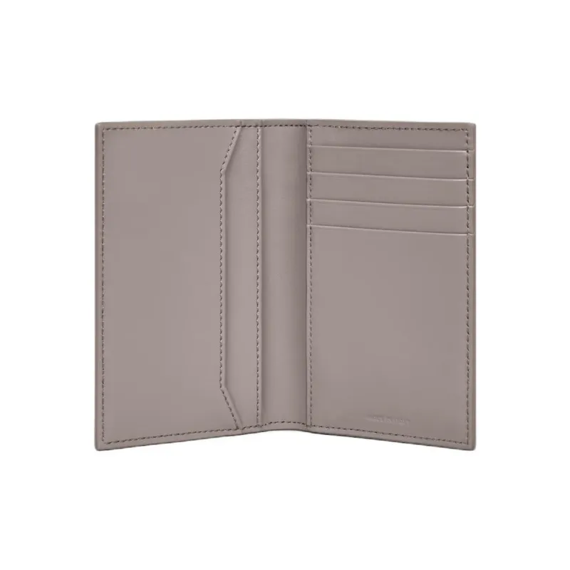CELINE Triomphe Calfskin Card Holder Men's Smoke Gray-3