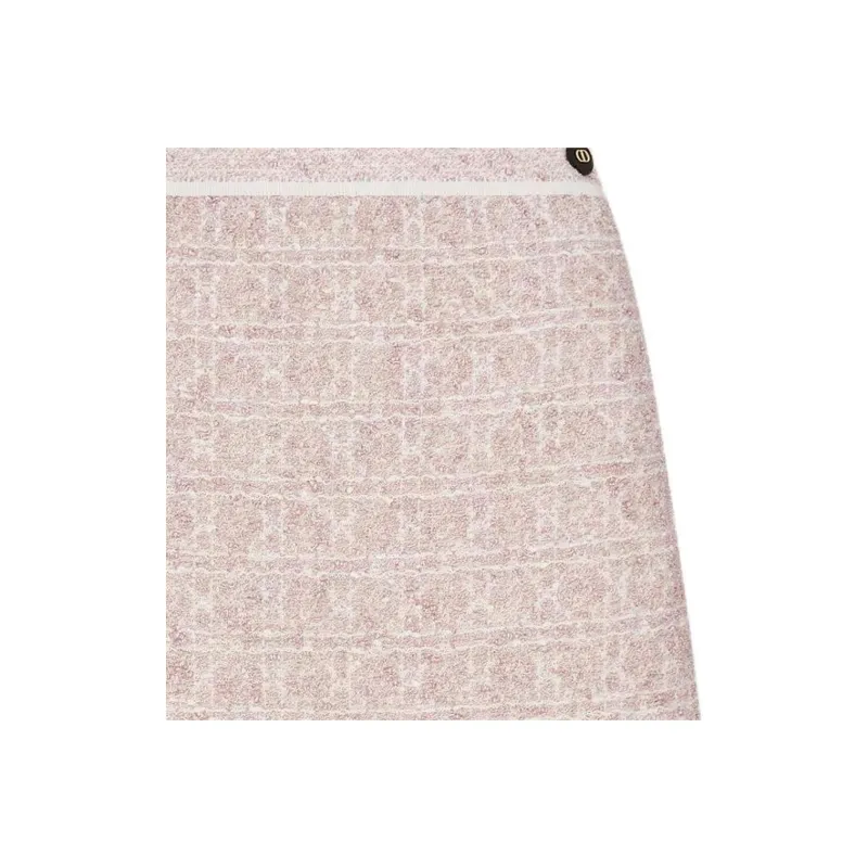 DIOR SS25 Casual Short Skirts Women's Peach Blossom Pink-2
