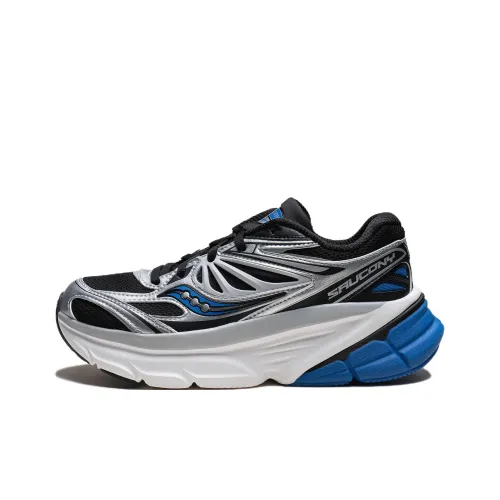 Saucony GUARD Anti Slip Wear Resistant Low Top Casual Shoes Unisex Silver Black