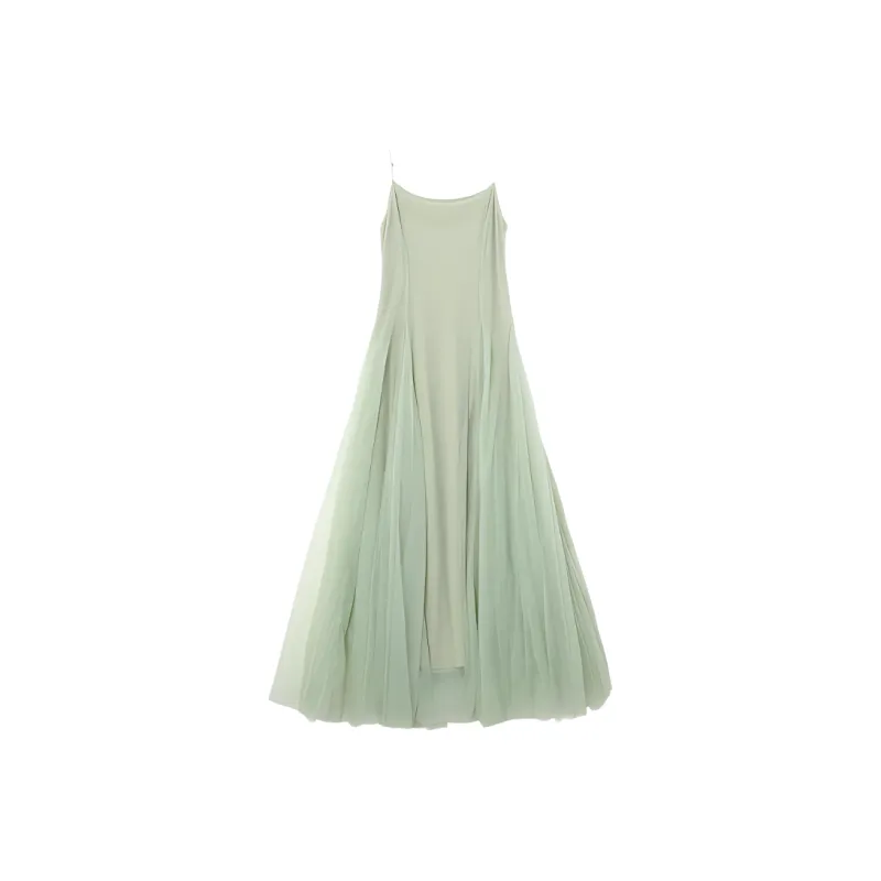 PAIN OR PLEASURE Slip Dress Women's Green-1