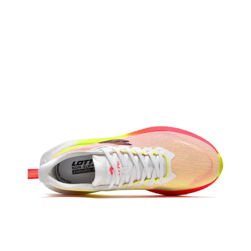 LOTTO Diamond Speed Cushioning, Slip Resistant, And Abrasion Resistant Low Top Running Shoes Unisex Neon Red-2