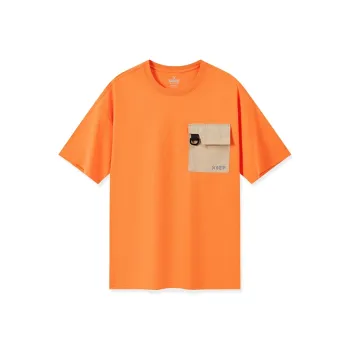 XTEP Vitality Series T Shirt Men's Litchi Orange/Tumbleweed