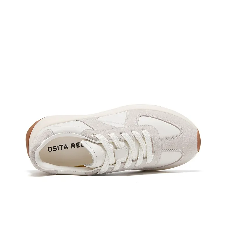 OSITA RED Cushioned Slip Resistant Breathable Height Increasing Low Top Casual Shoes Women's-4