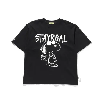 STAYREAL Cool Black Snoopy Loose Fit T-Shirt Unisex