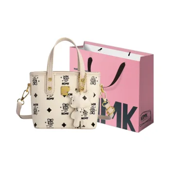 NOMK PU Handbag, Shoulder Bag, Crossbody Bag Women's Black/Ecru/Brown/Pink