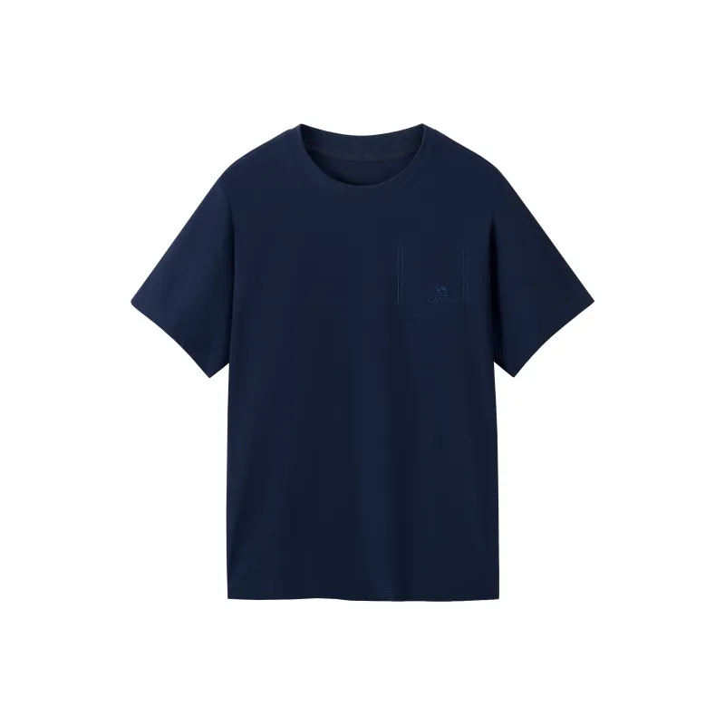 CAMEL Mountain Style Urban Techwear Lightweight Stretch Top Short Sleeved T Shirts Men's-0