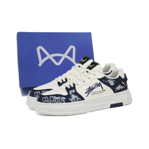 MIIOW Abrasion Resistant Breathable Slip Resistant Low Top Skateboard Shoes Men's