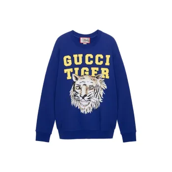 GUCCI SS22 Sweatshirt Men's Blue
