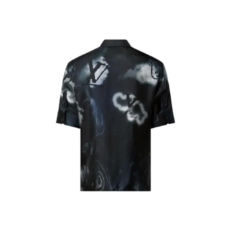 LOUIS VUITTON Shirts Men Dark Blue-1