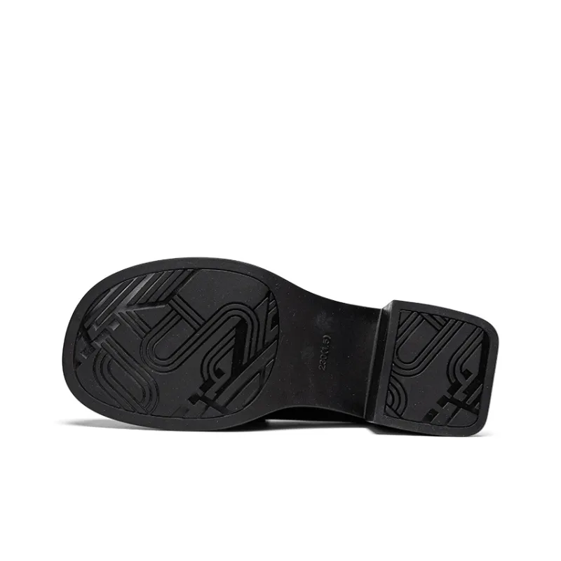 EXULL Q Loafers 5.5CM Women's Black-4