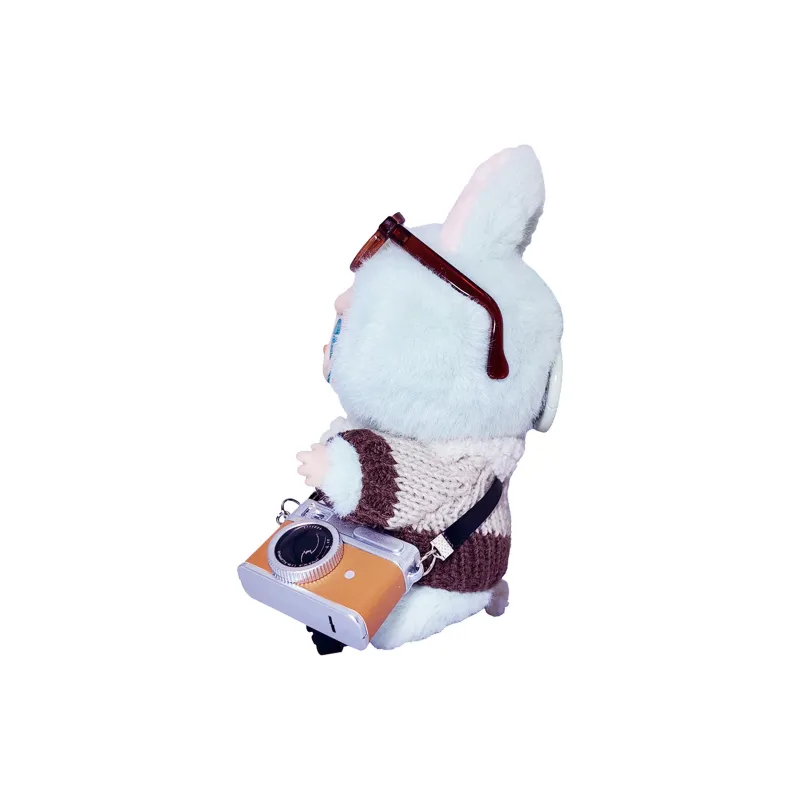 [Modified Doll] POP MART Labubu Sitting Party Collection, Vinyl 2.0 Confused Confirmed 80s, Cute Hang Tag Box 15cm-1