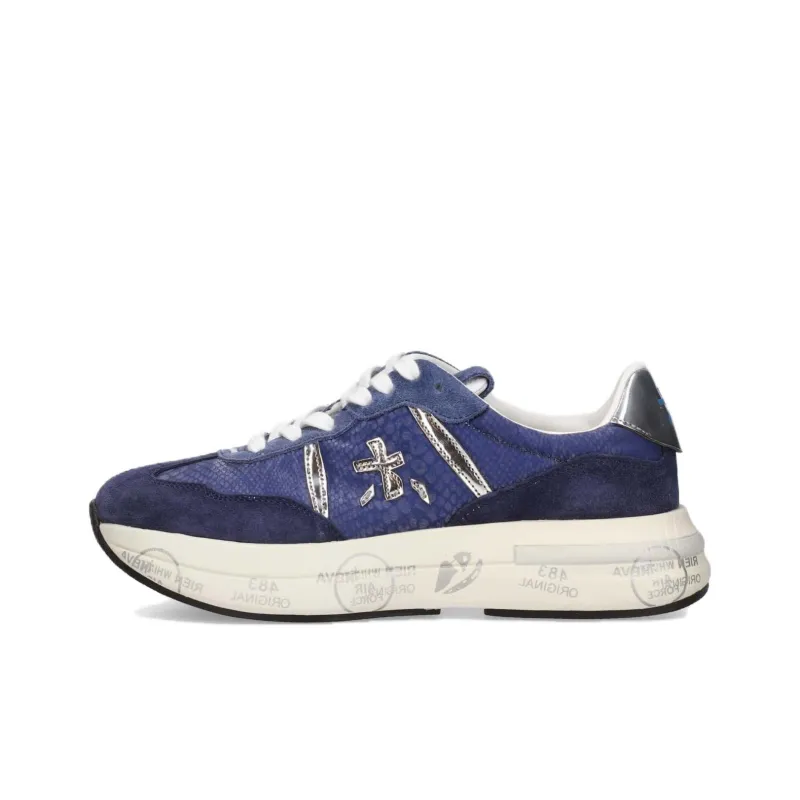 PREMIATA Cassie Abrasion Resistant Low Top Casual Shoes Women's Blue-0