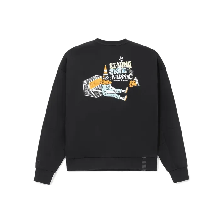 LINING Skateboard Sweatshirts Men Black-0