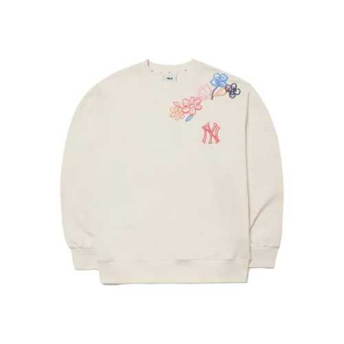 MLB New York Yankees Sweatshirts Unisex Ecru