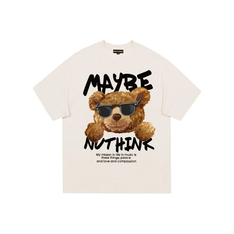 Nuthink T-Shirt Unisex Creamy Apricot-6