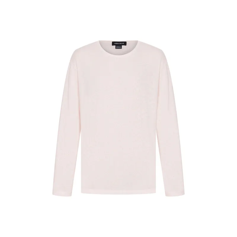 URBAN REVIVO T Shirt Men's Nude Pink-0