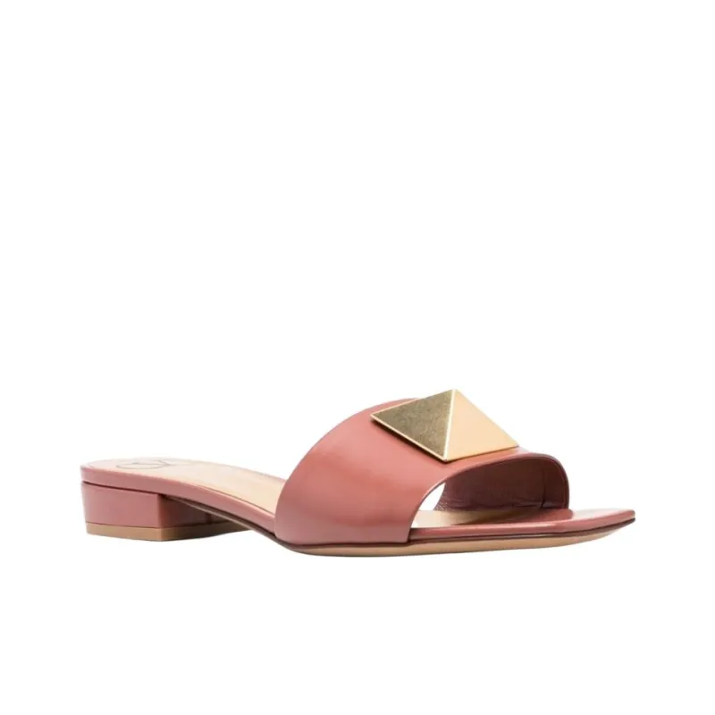 Valentino Slide Slippers Women's Pink-2