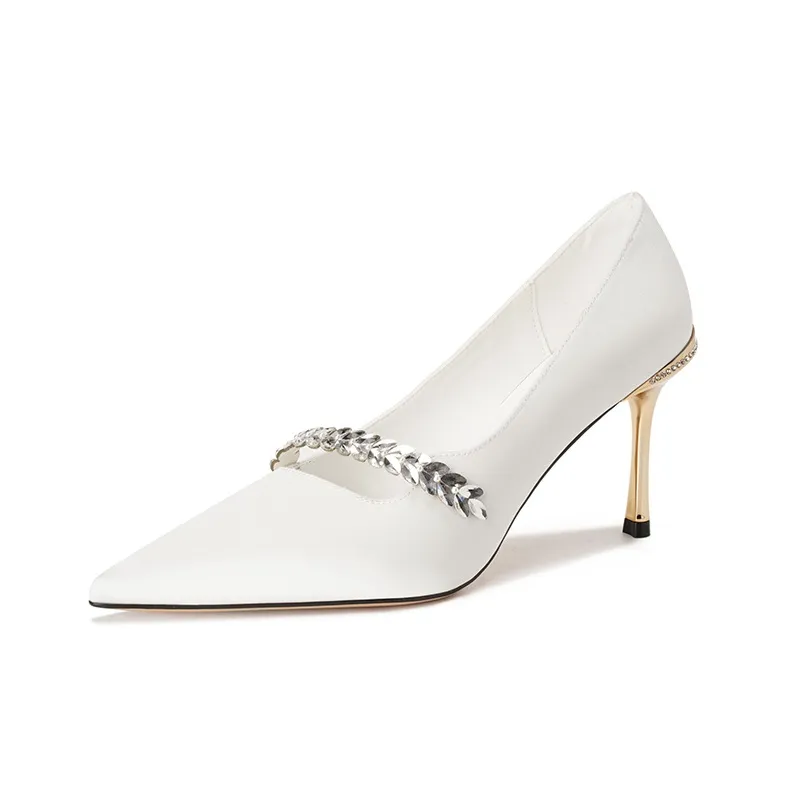 Zubumei Slim Heel High Heels 8.5CM Women's-3