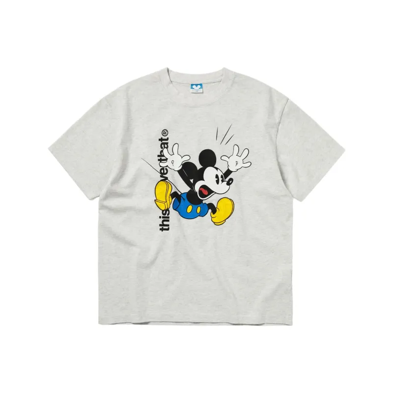 Thisisneverthat Disney/Disney Co branded Model T Shirts Unisex Light Gray-0