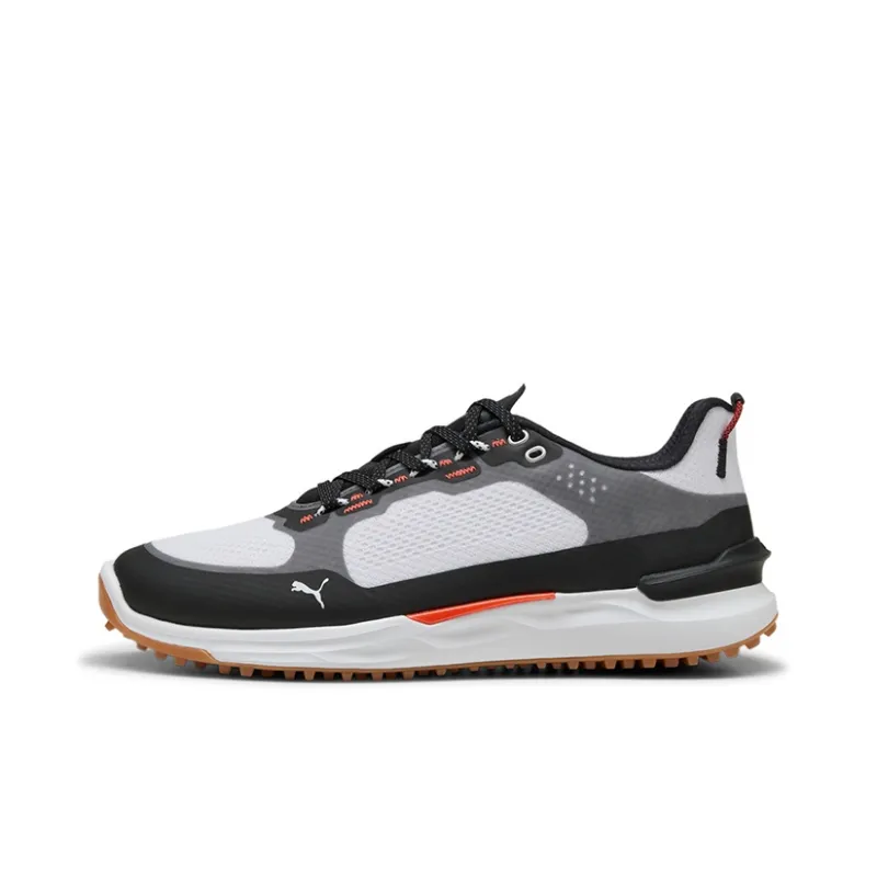 PUMA IGNITE ELEVATE X Cushioned Slip Resistant Breathable Low Top Golf Shoes Men's White Black-0