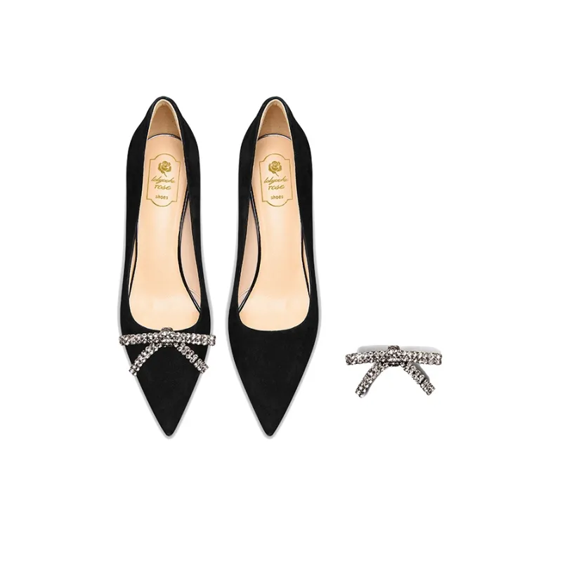 LOLY Slim Heel High Heels Women's Black-3