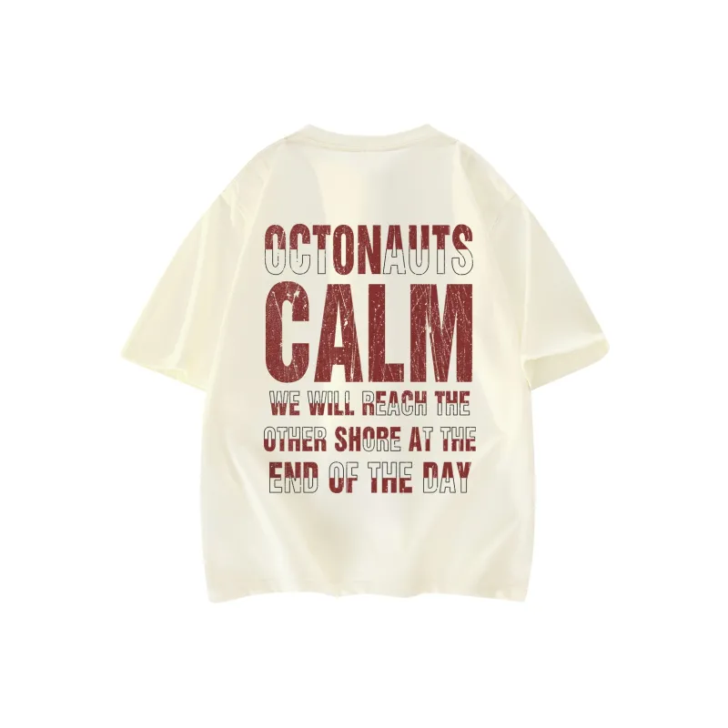 Small Columns Under The Sea T Shirt Unisex Black Red-6
