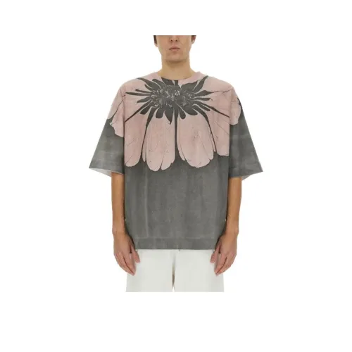 DRIES VAN NOTEN Pattern Printed Crewneck T Shirt