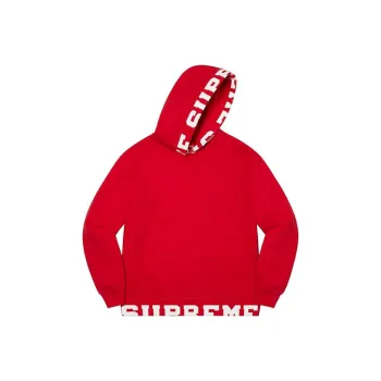 Supreme Cropped Logos Hooded Sweatshirt