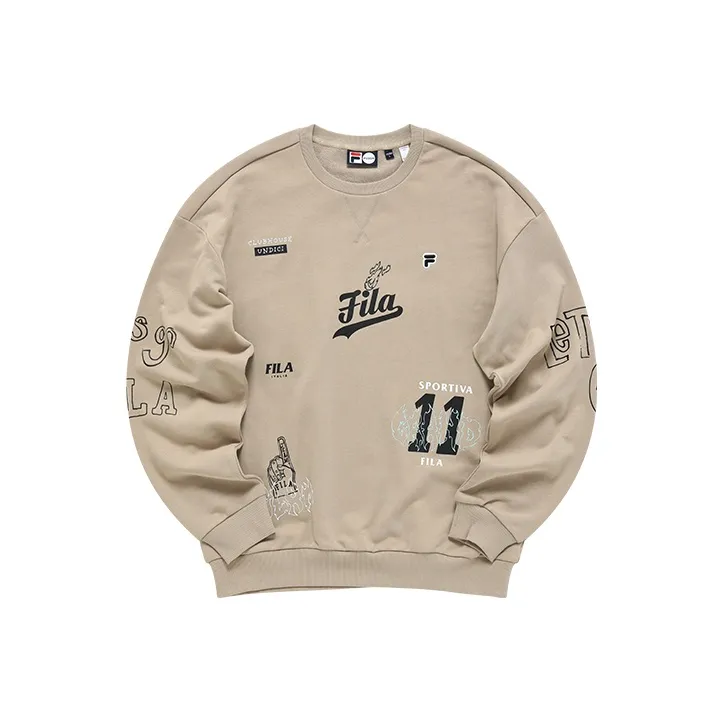FILA FUSION Sweatshirts Men Antler Khaki-0