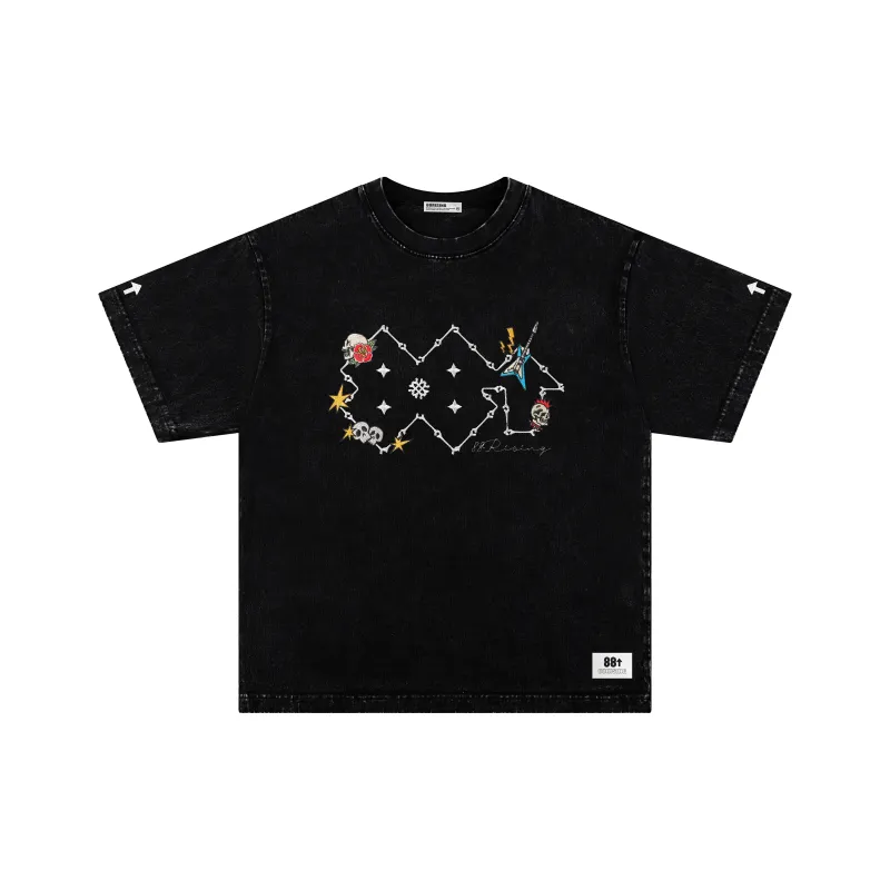 88rising Vinyl Record Collection T Shirt Unisex Jet Black-0