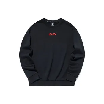 Anta Comprehensive Training Collection Sports Lifestyle Collection Sweatshirt Men's Black