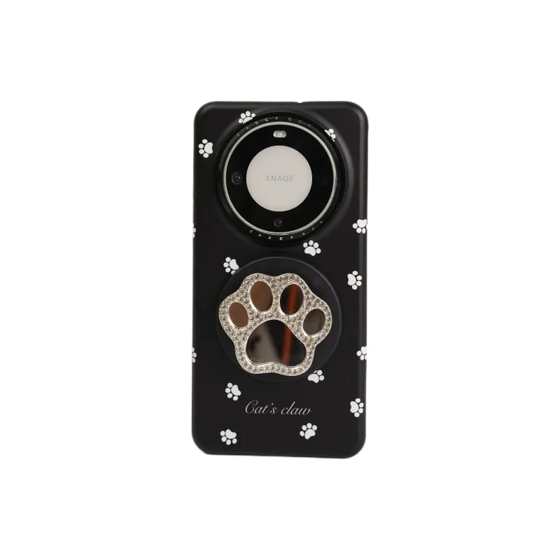 Wei Xin Acrylic Material Full Screen Cat Paw Magnetic Stand Phone Cases Compatibility With Huawei Mate 70/60 Pro/Pro+-0