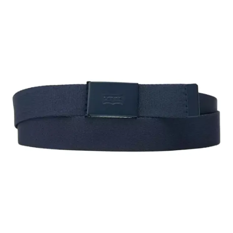 Levi's Polyester Recycled Polyester Belt Unisex Black Width 3.5CM-0