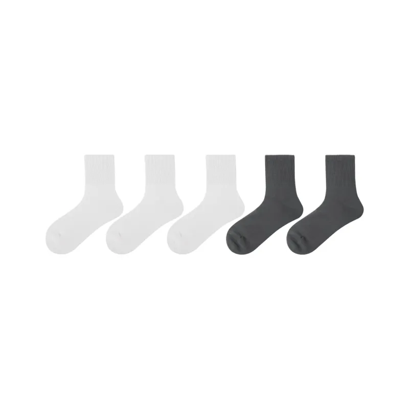 SEOBEAN Mid Calf Socks Men's 5 Pack-8