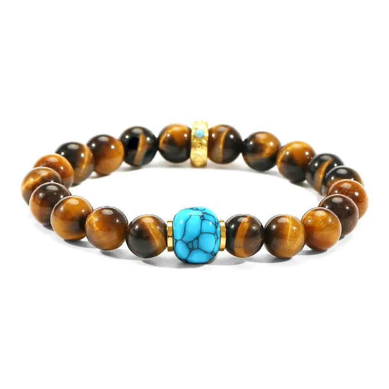 LIBALU Natural Tiger's Eye Stone Bracelets Unisex-0