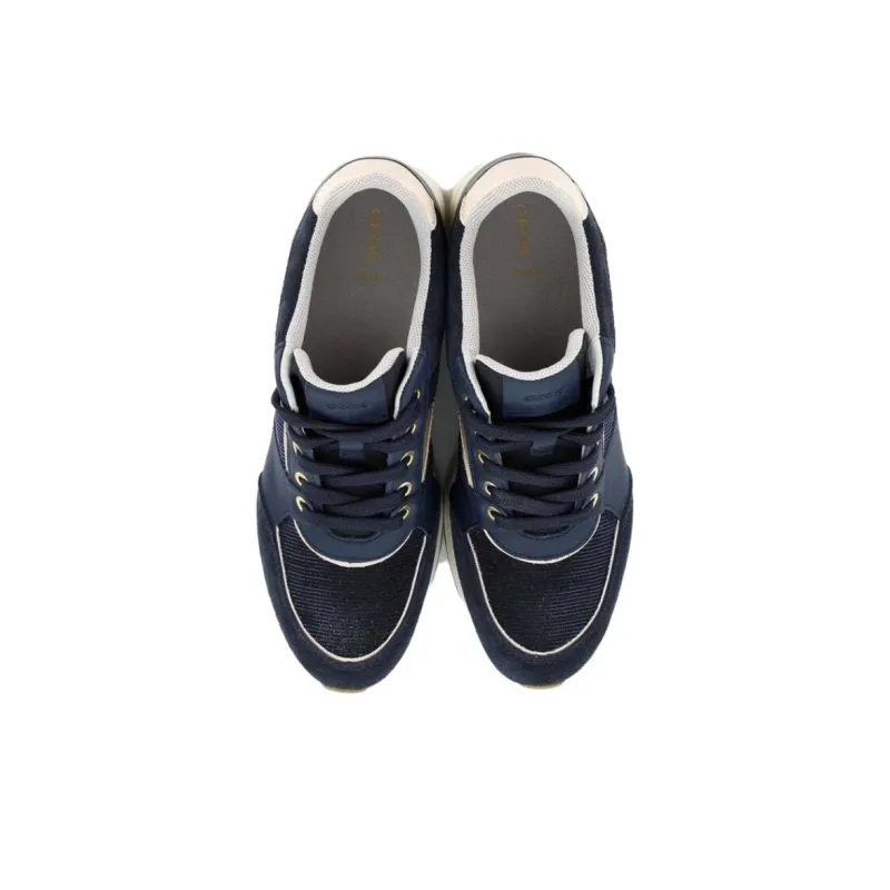 GEOX Abrasion Resistant Height Increasing Low Top Casual Shoes Women's Blue-3