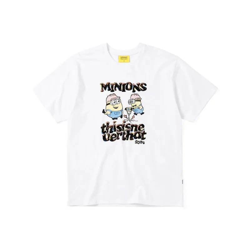 Thisisneverthat Minions Co branded Edition T Shirts Unisex White-0